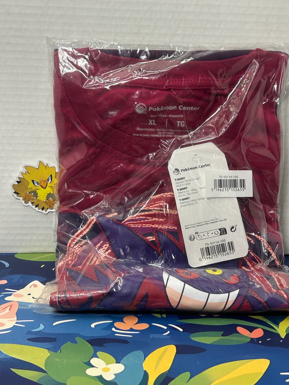 Pokemon Center Mega Gengar Red T-Shirt T shirt Adult Size XL extra Large